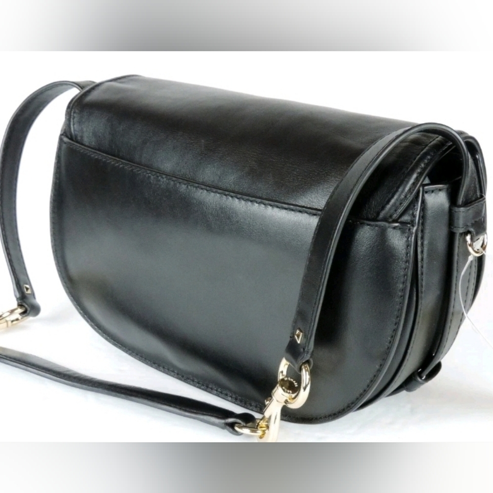MICHAEL KORS black Leather Saddlebag Convertible Bag. HTF!! - Picture 6 of 9